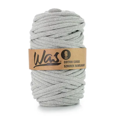 Image de Cordon en coton Cordon tressé en coton Cordon à âme en polyester Pour le macramé Cordon de macramé pour loisirs créatifs 9 mm 50 m gris DIY WAS