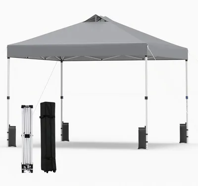 Produktbild von 3 x 3 m Faltpavillon mit Sandsäcken und Heringen, Grau