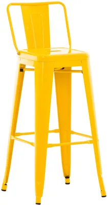 Imagen del producto de Silla de bar metálica Mason - Amarilla