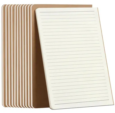 Zdjęcie produktu dla Notatnik A5 w linie, 12 sztuk, twarda okładka, 30 kartek, papier przez