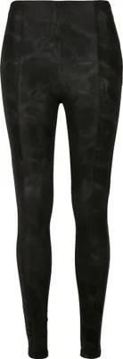 Produktbild von Urban Classics Ladies - Washed Kunstleder Hose schwarz - XS