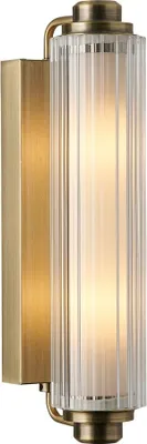 Zdjęcie produktu dla Oprawa żebrowana NORDLUX Nimal IP44 Art Deco, wariant: Ø 78 x 350 mm, E24, 25 W, mosiądz