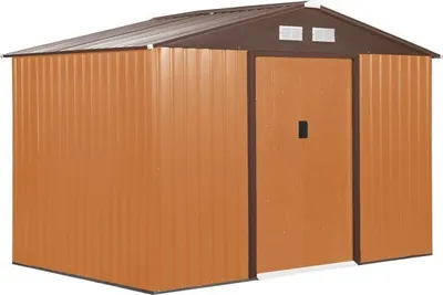 Obrázok produktu pre Outsunny prístrešok na náradie záhradný prístrešok na náradie záhradná skrinka na náradie kovová 845-031