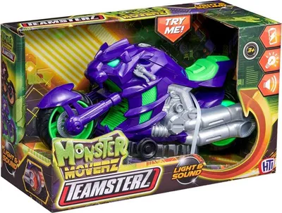 Image de Teamsterz Monster Moverz Nightpanther Véhicule jouet moto