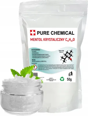 Produktbild von PURE CHEMICAL | Mentholkristalle  | für Sauna  | Kristalle  | 50 g