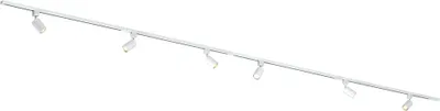 Produktbild von Qub Focus III - LED Schienensystem - Weiß - 1-Phasen - 400cm - 6x GU10 Spots - I-Form