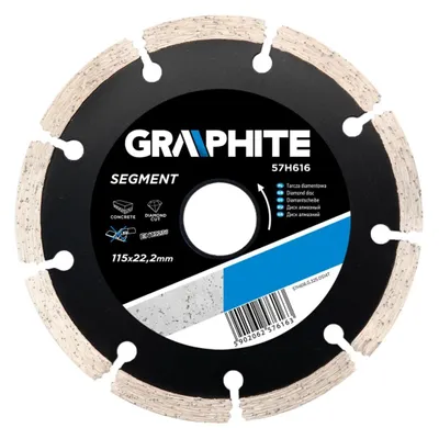 Produktbild von GRAPHITE - Graphite - Segment - Diamantscheibe - 115x22.2x8.0x2.1mm -  EU -
