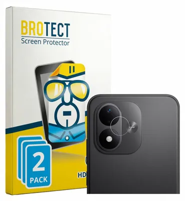 Produktbild von 2x Für Xiaomi Redmi Note 17 (NUR Kameraschutz) Schutzfolie BROTECT Displayschutz Display Schutz Folie Klar Transparent