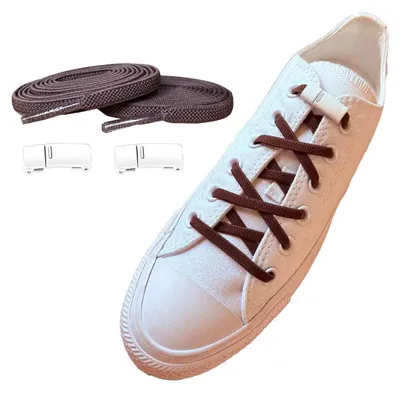 schnuersenkel elastisch braundunkel magnete weiss schuhe2