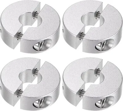 Produktbild von Aluminium Klemmen Set - Dubbele Borgringe für 10mm Achsen
