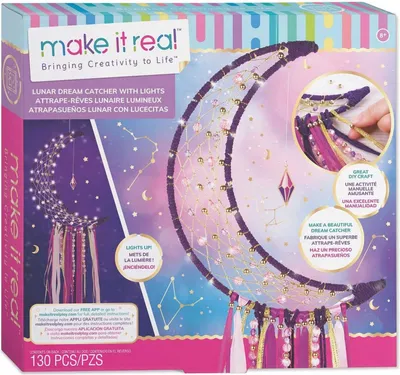 Image de Make it Real Attrape-rêves de lune avec lumières Making it Real Moon Dreamcatcher with Lights