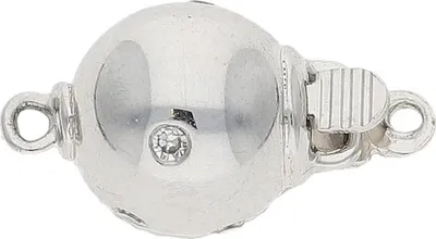 Produktbild von JuwelmaLux Perlenschließe 585/000 (14 Karat) Weißgold mit Diamanten JL30-09-4190