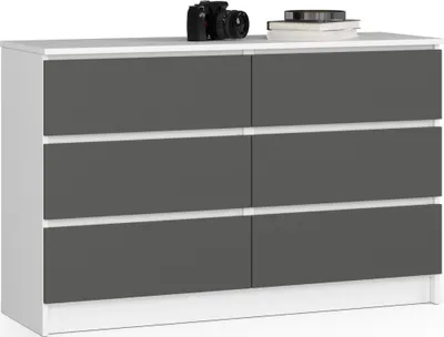 Produktbild von raumhirsch Kommode 120cm mit 6 Schubladen Sideboard Anrichte Schrank 77cm hoch 40cm tief