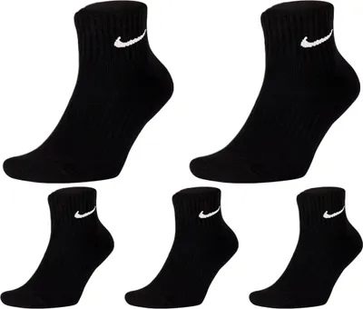 Produktbild von 5 Paar Nike Socken Herren Damen - Farbe: Schwarz - Größe: 42-46