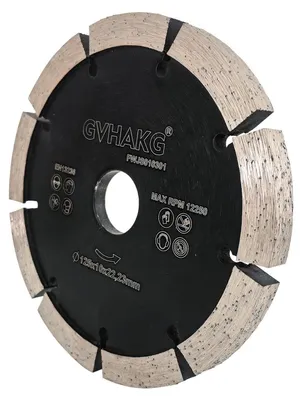 Obrázek produktu pro Diamantový řezací kotouč 125 mm, 10mm fréza na spáry pro beton, malty, cihly, zdivo, omítky, pro použití v suchu i za mokra