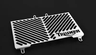 Obrázek produktu pro Kryt chladiče ZIEGER kompatibilní s Triumph Speed Triple 1050 Design Logo stříbrný