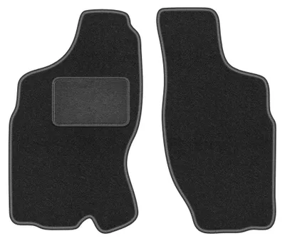 Image de Tapis avant en moquette pour Nissan Terrano II 1993-2005 (SUV) – 2 pièces, gris graphite, sur mesure – Wielganizator LUX