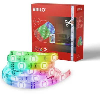 Produktbild von BRILONER LEUCHTEN, LED Band 5m, 150 x RGB-LED, 24 W, selbstklebend