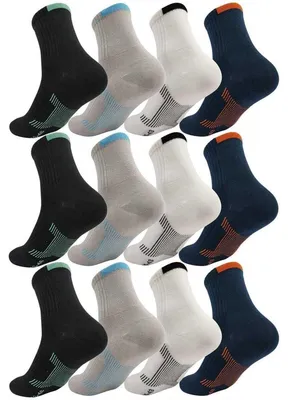 Produktbild von 12 Paar Herren Sport Sneaker Socken Quarter Socks Kurzsocken Halbsocken Mix2/40-43