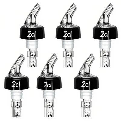 Produktbild von 6er-Pack Flaschenausgießer, Dosierer Ausgießer, 2 cl, für Wein, Cocktails und Spirituosen, Praktischer Shot-Spender für Hausbar und Gastronomie