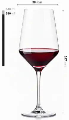 Produktbild von Rotweingläser 580 ml 6er Set KROSNO Transparent spülmaschinengeeignet Glas