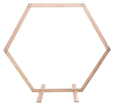Productafbeelding van Elzusha - Hexagonale Houten Bruiloft Arch voor Decoratie