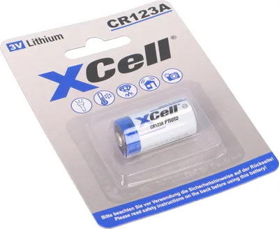 Image de XCell CR123A 2/3A Pile au lithium - 1500 mAh pour vos appareils