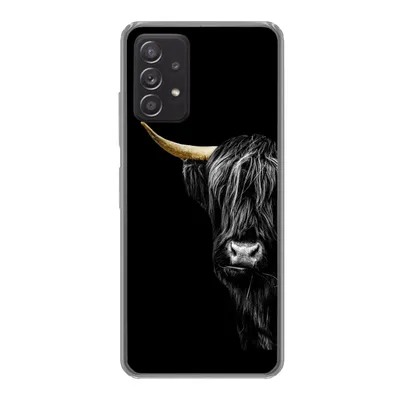Produktbild von MuchoWow® Handyhülle Schutzhülle Hülle für Samsung Galaxy A53 5G Schottischer Hochländer - Kühe - Gold Silikon Softcase Handy Hülle - Schutzabdeckung