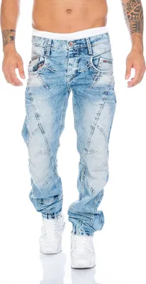 Produktbild von Cipo & Baxx Herren Regular Fit Jeans BJ894A Blau, W36/L34