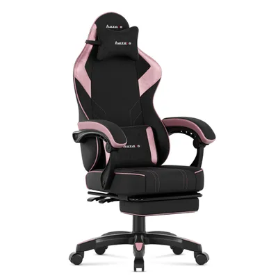 Immagine prodotto di Huzaro Force 3.7 Pink sedia da gioco con poggiapiedi - Sedia ergonomica girevole con cuscino e schienale regolabile