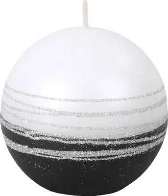 Obrázok produktu pre Sviečka LUMINA SILVER KOULE d8cm
