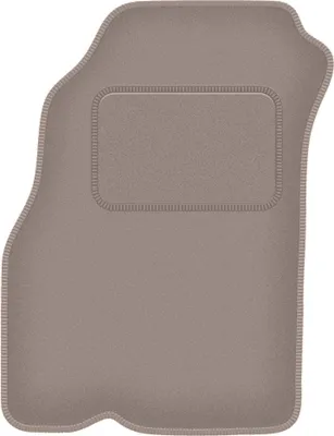 Produktbild von Fahrerfußmatte Velours beige passend für Hyundai Accent I (X-3) (1994-2000, Limousine) – mit Befestigungen – passgenau