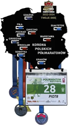 Zdjęcie produktu dla Wieszak na medale KORONA PÓŁMARATONÓW 4.1