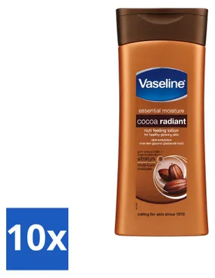 Zdjęcie produktu dla 10 opakowań kremu do ciała Vaseline Cocoa, 400 ml - zestaw ekonomiczny - 10 sztuk