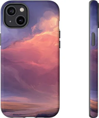 Produktbild von Surreale Sonnenuntergangslandschaft – Hülle Kompatibel mit iPhone 14 Plus