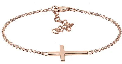 Productafbeelding van Elli damesarmband, kruis, geloof, 925 sterling zilver