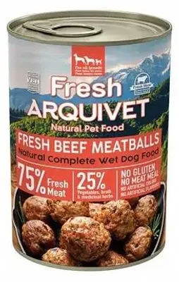 Obrázok produktu pre ARQUIVET Čerstvé hovädzie placky v omáčke - mokrá krmivo pre psov - 400 g