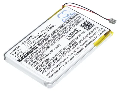 Produktbild von TECHTEK Akku Kompatibel mit [Sony] NW-HD1 MP3 Player Ersetzt PMPSYHD1