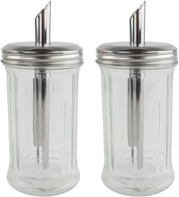 Image de Distributeur à sucre en verre, 300 ml, lot de 2, pour la cuisine
