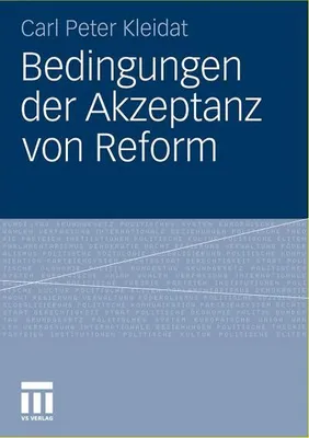 Produktbild von Bedingungen der Akzeptanz von Reform