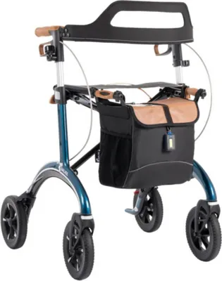 Produktbild von Saljol Carbon Rollator CR62 Vollaustattung. Leicht, faltbar und sicher