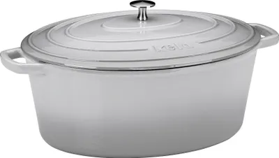 Obrázok produktu pre KELA Pekáč Calido 9,3l oválny 36x29x15cm liatinový svetlo sivý