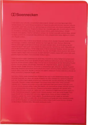 Produktbild von Soennecken Sichthülle 1511 DIN A4 PP rot 100 St./Pack.
