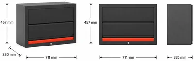 Produktbild von 1‐türiger Wandschrank Modul für Schranksystem - 711 x 330 x 457 mm | RETTER - RT01Y9237