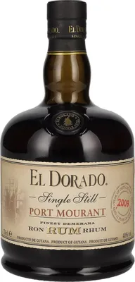 Image de El Dorado Single Still PORT MOURANT Finest Demerara Rum 2009 40% Vol. 0,7l
