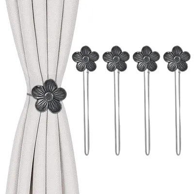 Image de Lot de 4 attaches magnétiques réglables pour rideaux