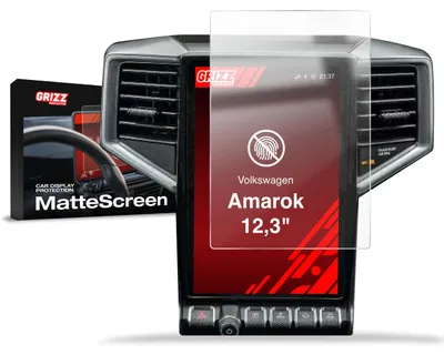 Produktbild von Matte Autodisplayfolie für Volkswagen Amarok 12,3" (2023-2026), Grizz Protector