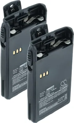Produktbild von vhbw 2x Akku kompatibel mit Puxing PX-888, PX-328, PX-777, PX-728, PX-777 PLUS Funkgerät, Walkie Talkie (1200 mAh, 7,4 V, Li-Ion) + Gürtelclip