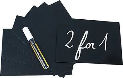 Produktbild von Securit TAG-A5-WT, Schwarz, Block, Geruchlos, 1 Stück(e)