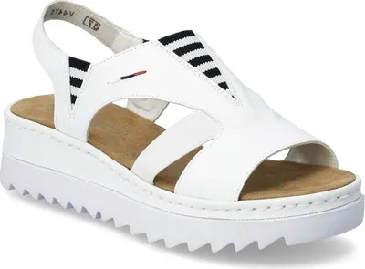 Produktbild von Rieker Damen Klassische Sandalen V44Y5-80 Farbe: Weiß Größe: 41
